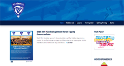 Desktop Screenshot of mhihandball.no